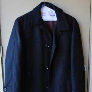 Mens Navy Blue Peacoat LARGE London Fog